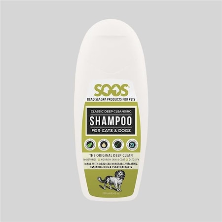 Skim-A-Round, Inc. Soos Pets SP02002 Natural Dead Sea Classic Deep Cleansing Pet Shampoo For Dogs & Cats SP02002